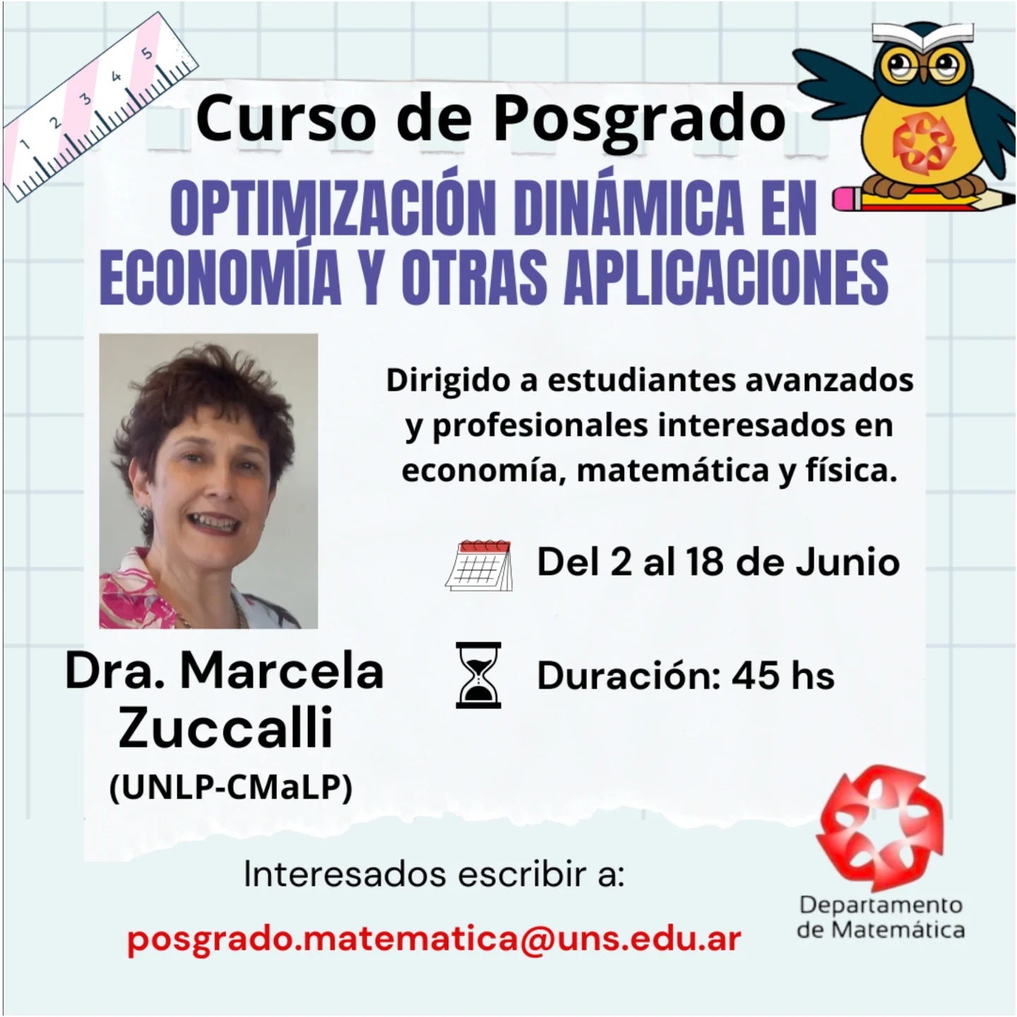 Curso de Posgrado | Optimización Dinámica en Economía