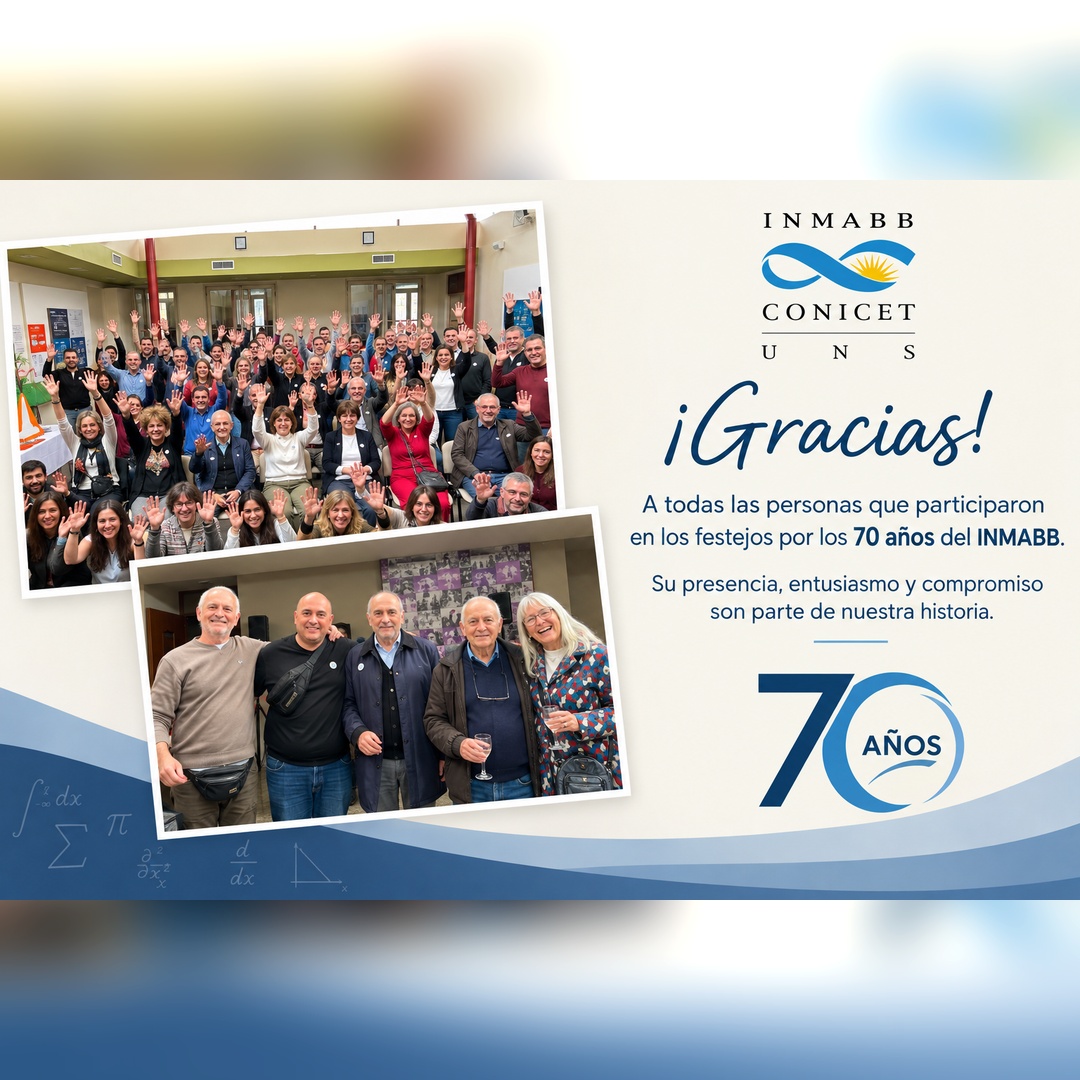 Agradecimiento 70 años INMABB